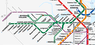 MBTA map